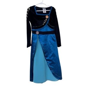 Disney frozen 2 princess Anna coronation girls Kids Costume gown Dress size 5/6